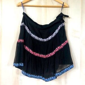 Silk & beaded French Connection mini skirt